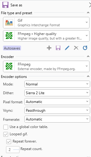 Screen To Gif Settings
