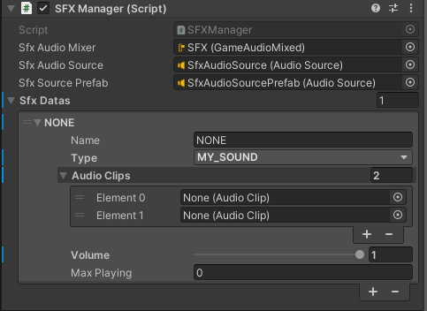 SFX Manager